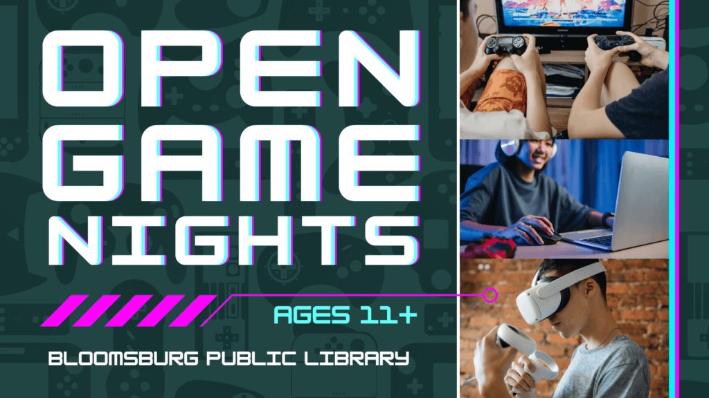 Open Game Nights Ages 11 Plus
