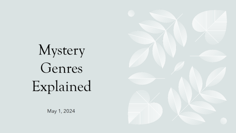 Mystery Genres Explained
