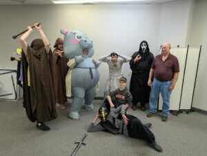 A photo of the Dungeons and Dragons Halloween celebration