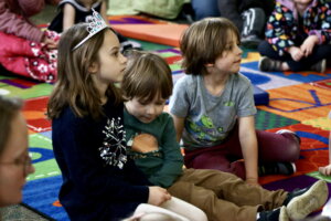 Kids attending a storytime